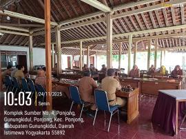 Rapat Koordinasi Mingguan Kalurahan Ponjong